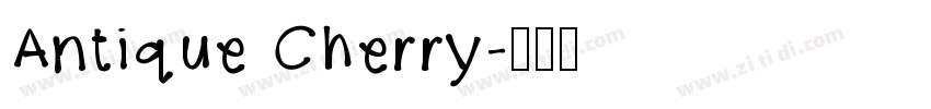 Antique Cherry字体转换
